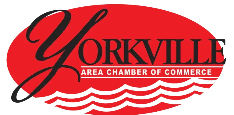Yorkville Area Chamber of Commerce logo, supporting local construction businesses in the Oswego, Illinois region.