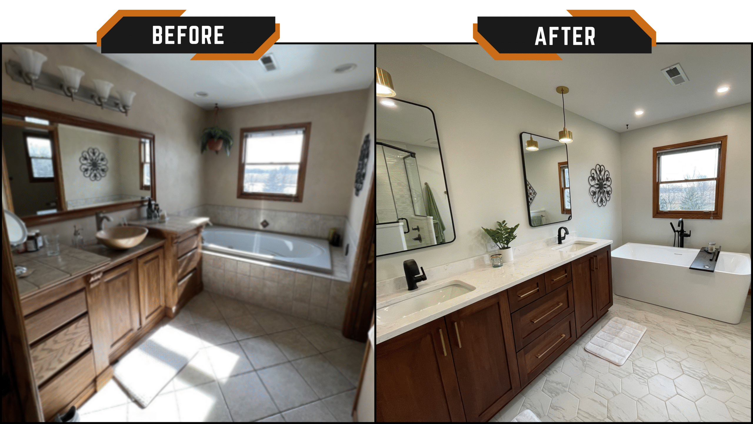Before and After Vanity (Oswego Bathroom) (1)