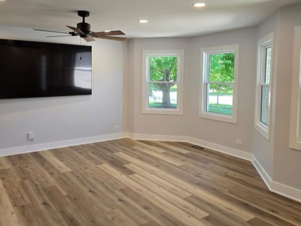 Residential first floor remodeling project by NSG Construction in Montgomery, Illinois
